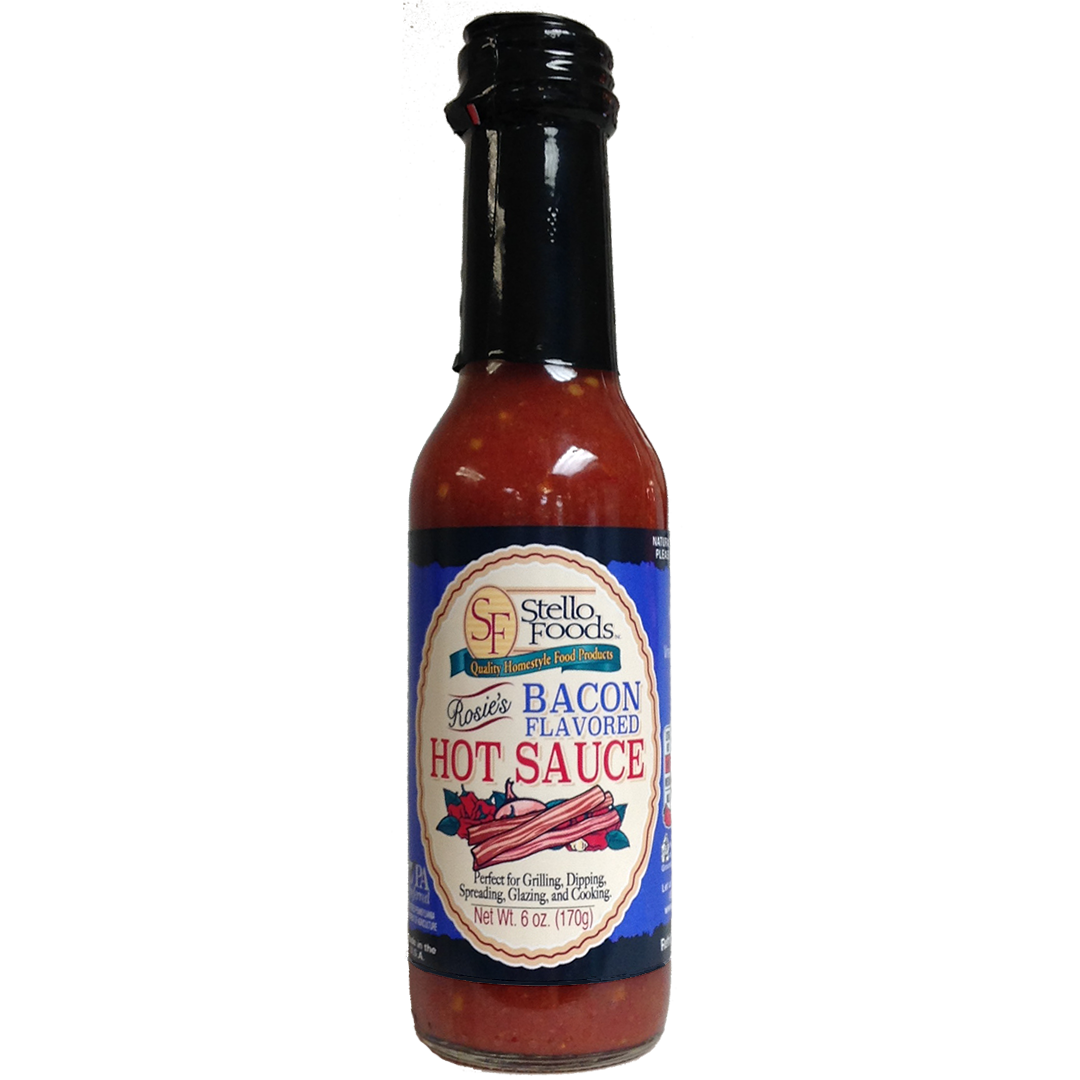 Stello Foods - Rosie's Bacon Flavored Hot Sauce 6oz From Stello Foods