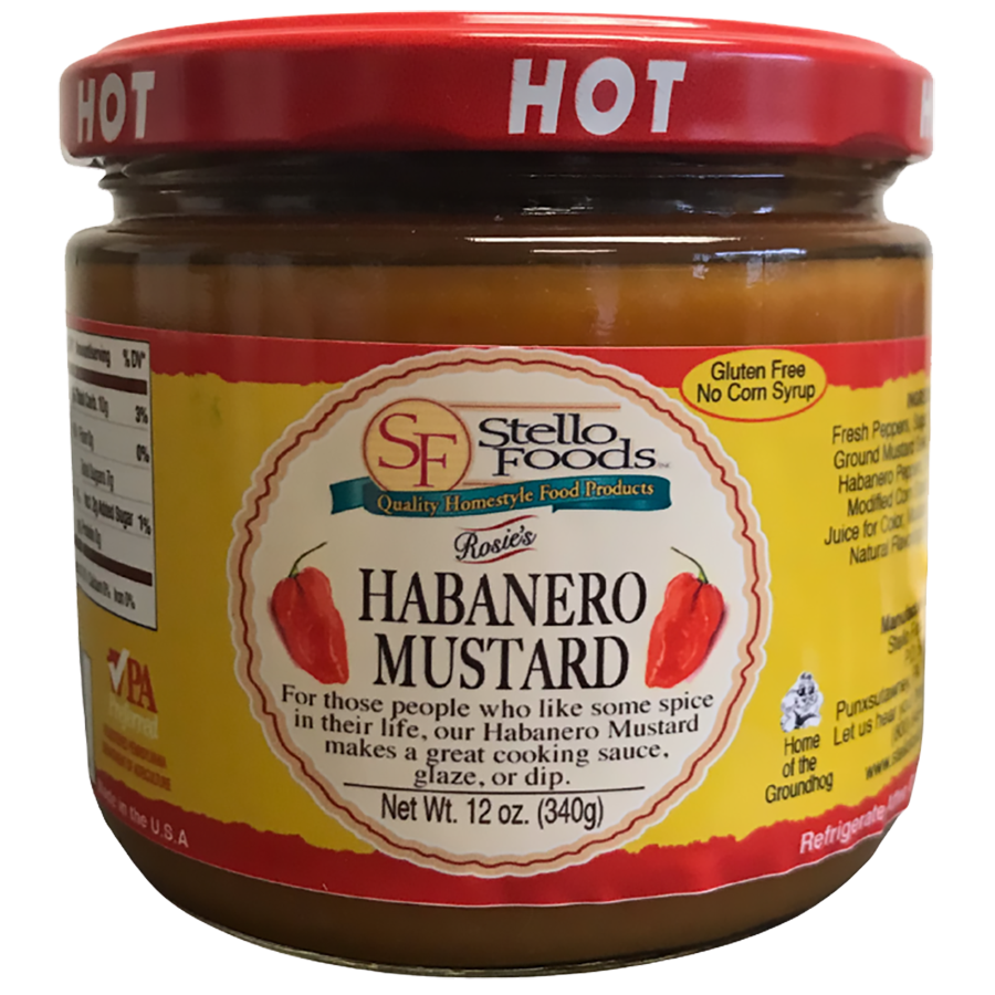 Stello Foods - Rosie's Habanero Mustard 12 oz From Stello Foods