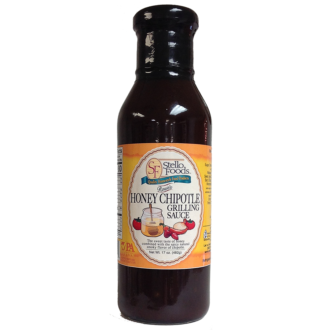 Stello Foods - Rosie's Honey Chipotle Grilling Sauce 17 oz From Stello Foods