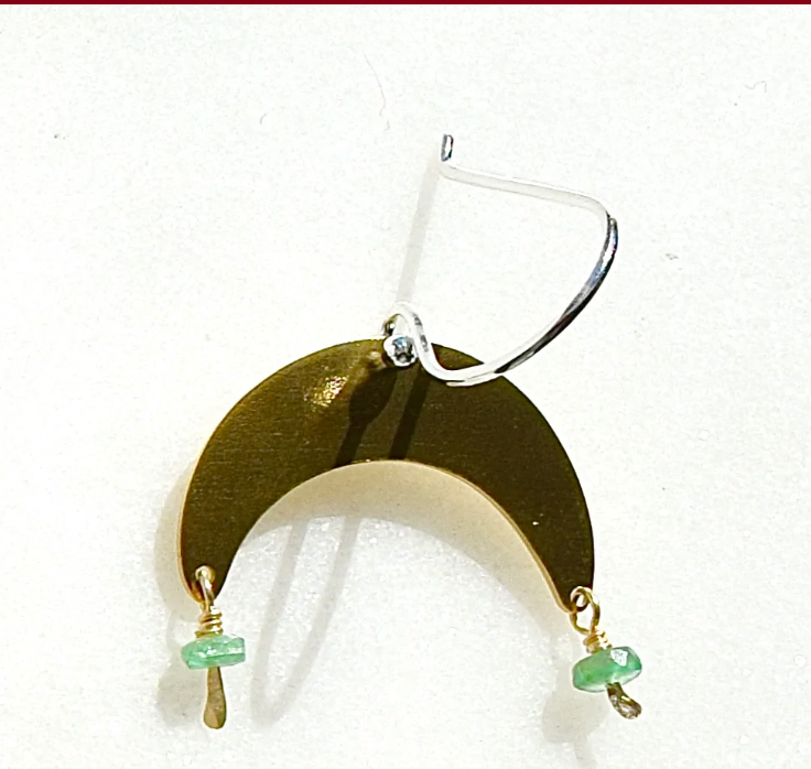Moon Drop Earrings From Abroad Modern