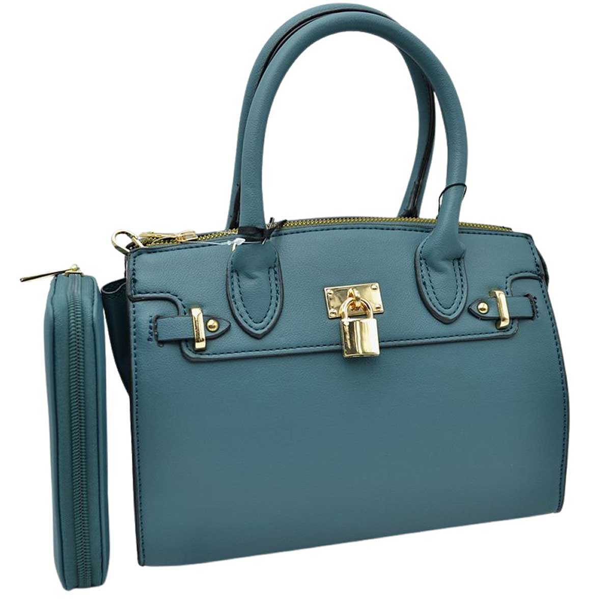 2-in-1 Top Handle Satchel Tote Handbag with Wallet  from Madeline Love