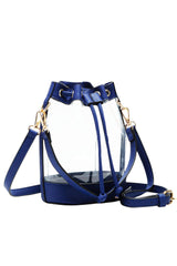 Clear Crossbody Stadium Bucket Bag from Madeline Love