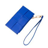 Faux Leather Weave Flat  Coin Wallet  from Madeline Love
