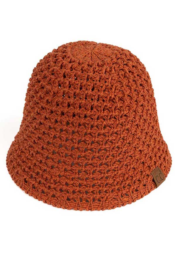 C.C Solid Knit Bucket Hat from Madeline Love