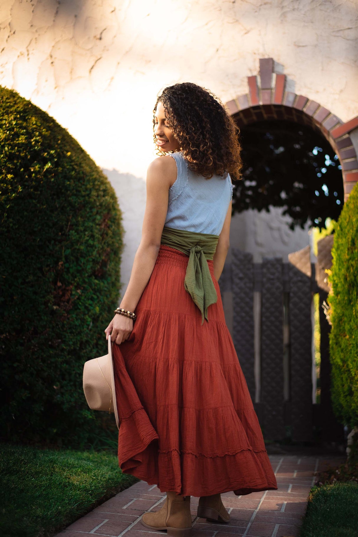 Flutter Skirt From Cotton Flower Clothing