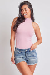 Women's Low Rise Fray Hem Denim Shorts from YMI JEANS