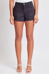 Women’s High-Rise Flap Pocket Cargo Short from YMI JEANS