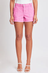 Women’s High-Rise Flap Pocket Cargo Short from YMI JEANS