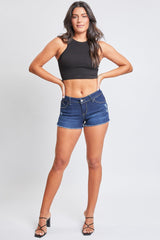 Women's WannaBettaButt Low Rise Frayed Shorts from YMI JEANS