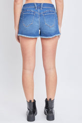 Women's WannaBettaButt Low Rise Frayed Shorts from YMI JEANS