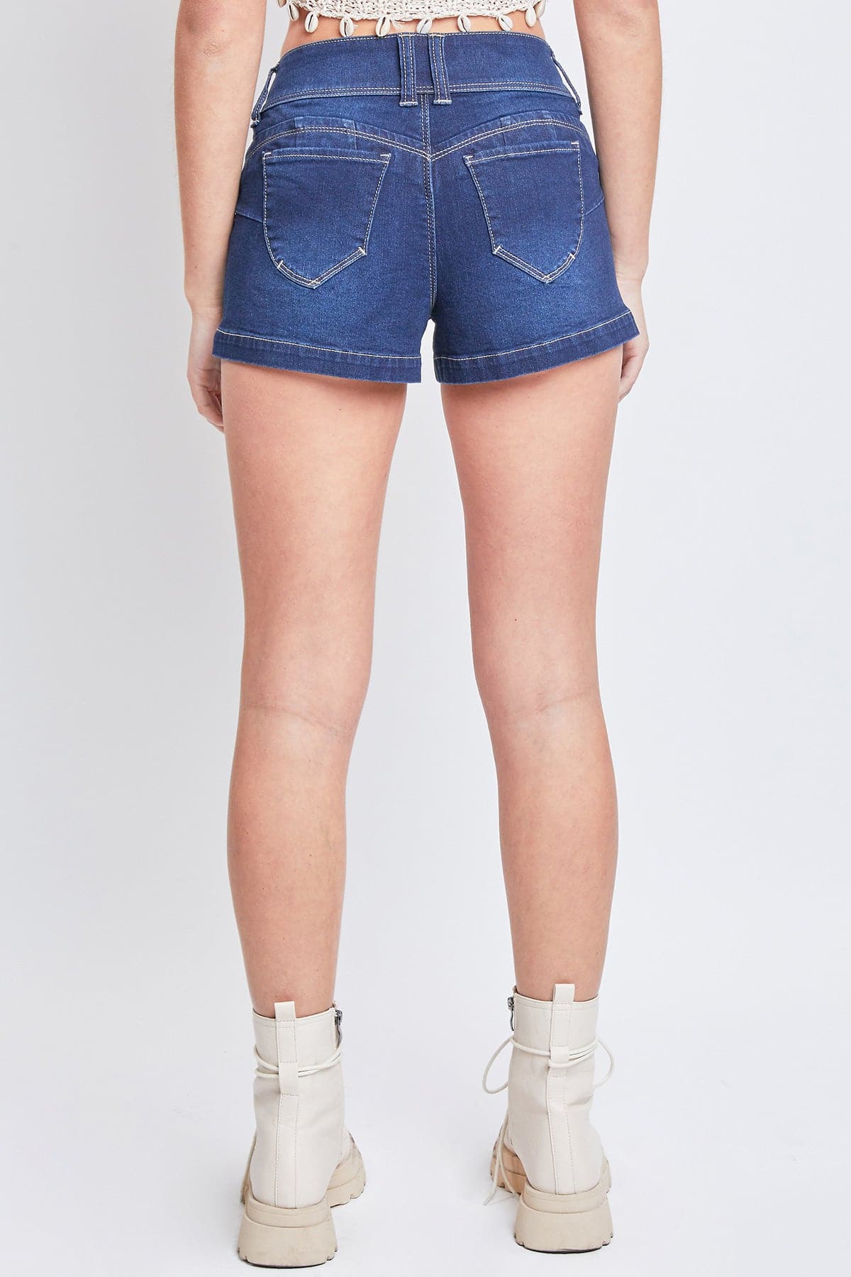 Women's WannaBettaButt Low Rise Denim Shorts from YMI JEANS