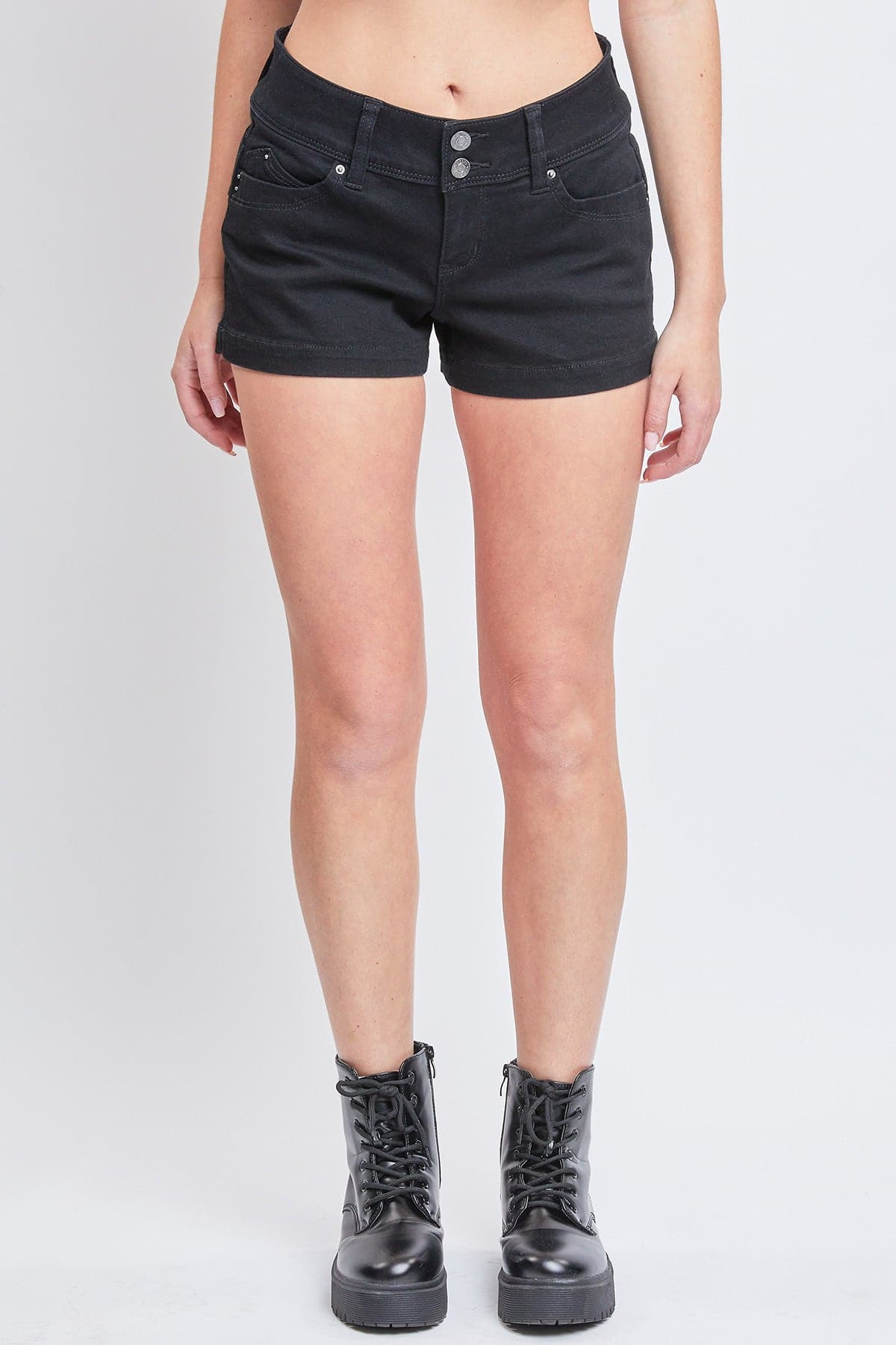 Women's WannaBettaButt Low Rise Denim Shorts from YMI JEANS