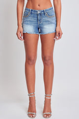 Women's Heavy Stitch Frayed Shorts from YMI JEANS