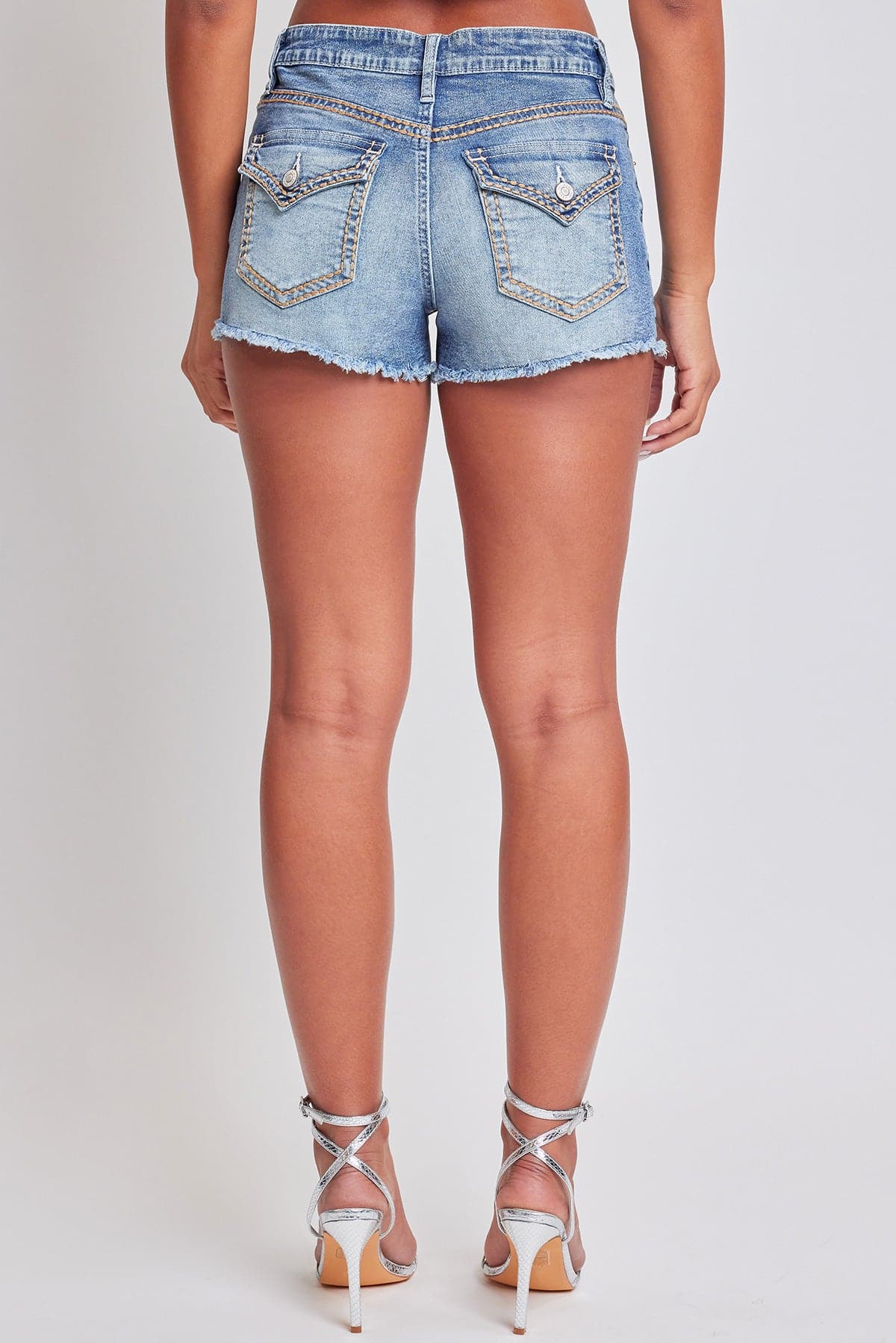 Women's Heavy Stitch Frayed Shorts from YMI JEANS