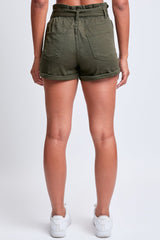 Women's Belted Paperbag Waist Shorts from YMI JEANS