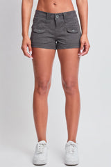 Women's Low Rise Porkchop Poplin Shorts from YMI JEANS