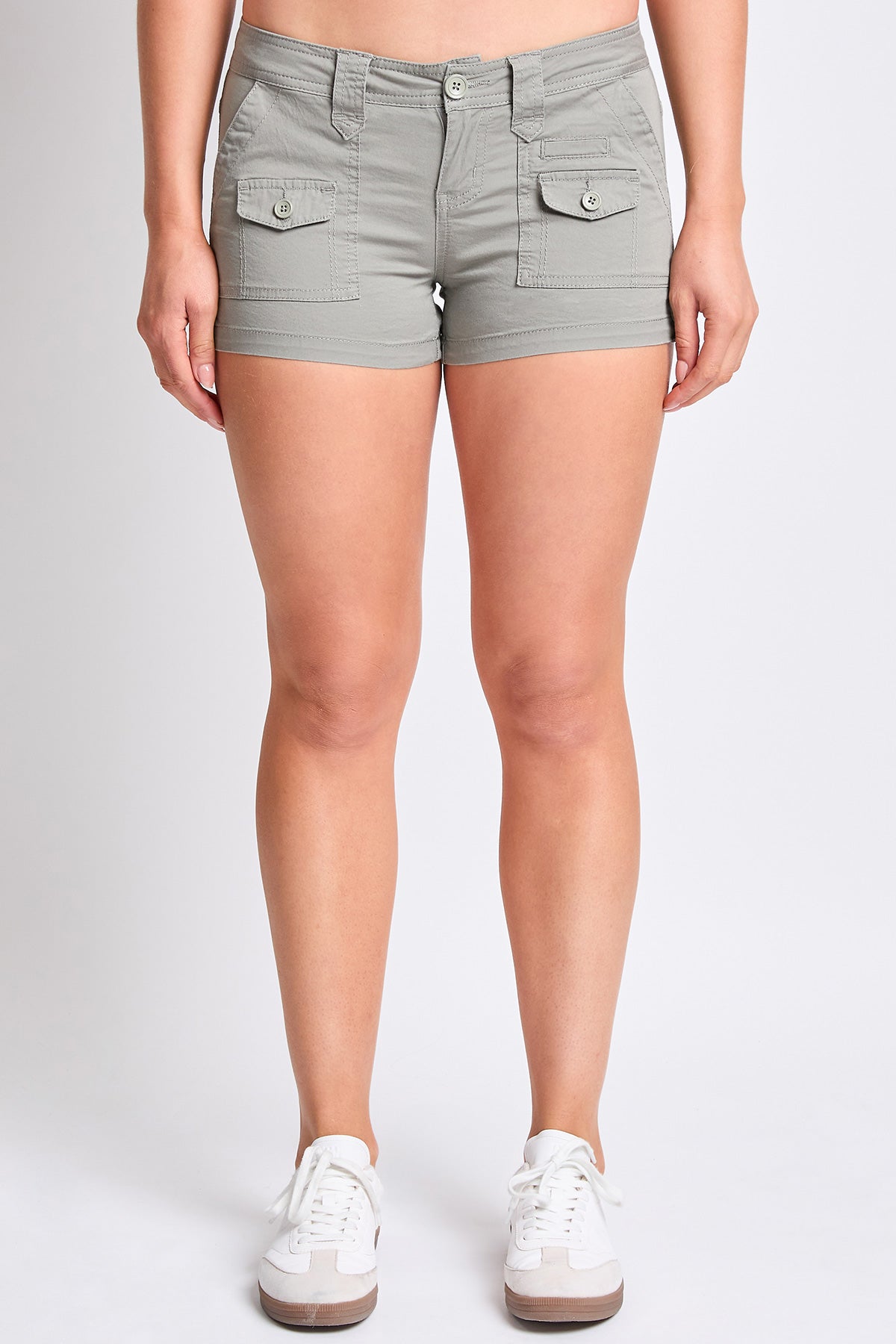 Women's Low Rise Porkchop Poplin Shorts from YMI JEANS