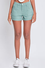 Women's Mid Rise Rolled Cuff Short from YMI JEANS