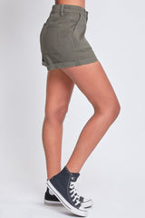 Women's Mid Rise Rolled Cuff Short from YMI JEANS