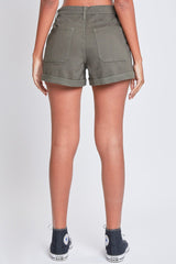 Women's Mid Rise Rolled Cuff Short from YMI JEANS