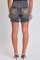 Women´s Heavy Stitch 2 Button Long Shorts from YMI JEANS
