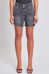 Women´s Heavy Stitch 2 Button Long Shorts from YMI JEANS