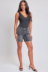 Women´s Heavy Stitch 2 Button Long Shorts from YMI JEANS