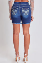 Women´s Heavy Stitch 2 Button Long Shorts from YMI JEANS