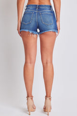 Women's High Rise Destructed Summer Fray Hem Shorts-Distressed from YMI JEANS