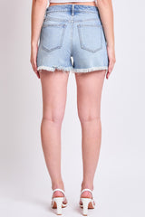Women's High Rise Fray Hem Shorts from YMI JEANS