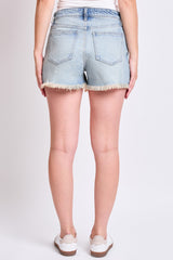 Women's High Rise Fray Hem Shorts from YMI JEANS