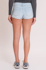 Low Rise 2 Button Slanted Pocket Denim Shorts from YMI JEANS