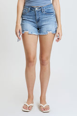 Women's Luxe High Rise Shorts with Lace Up Detail from YMI JEANS