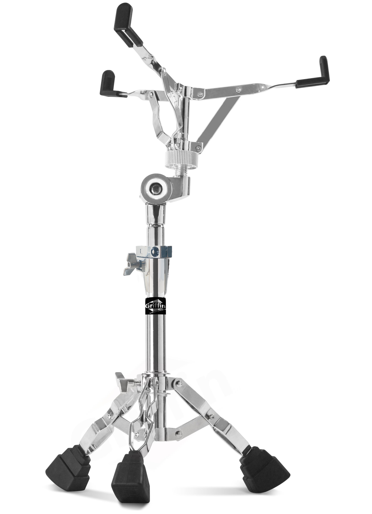 Premium Snare Drum Stand by GRIFFIN - Double Braced Heavy-Duty Weight Mount for Snares, Tom Drums & Adjustable Practice Pad - Percussion Hardware Kit from GeekStands.com