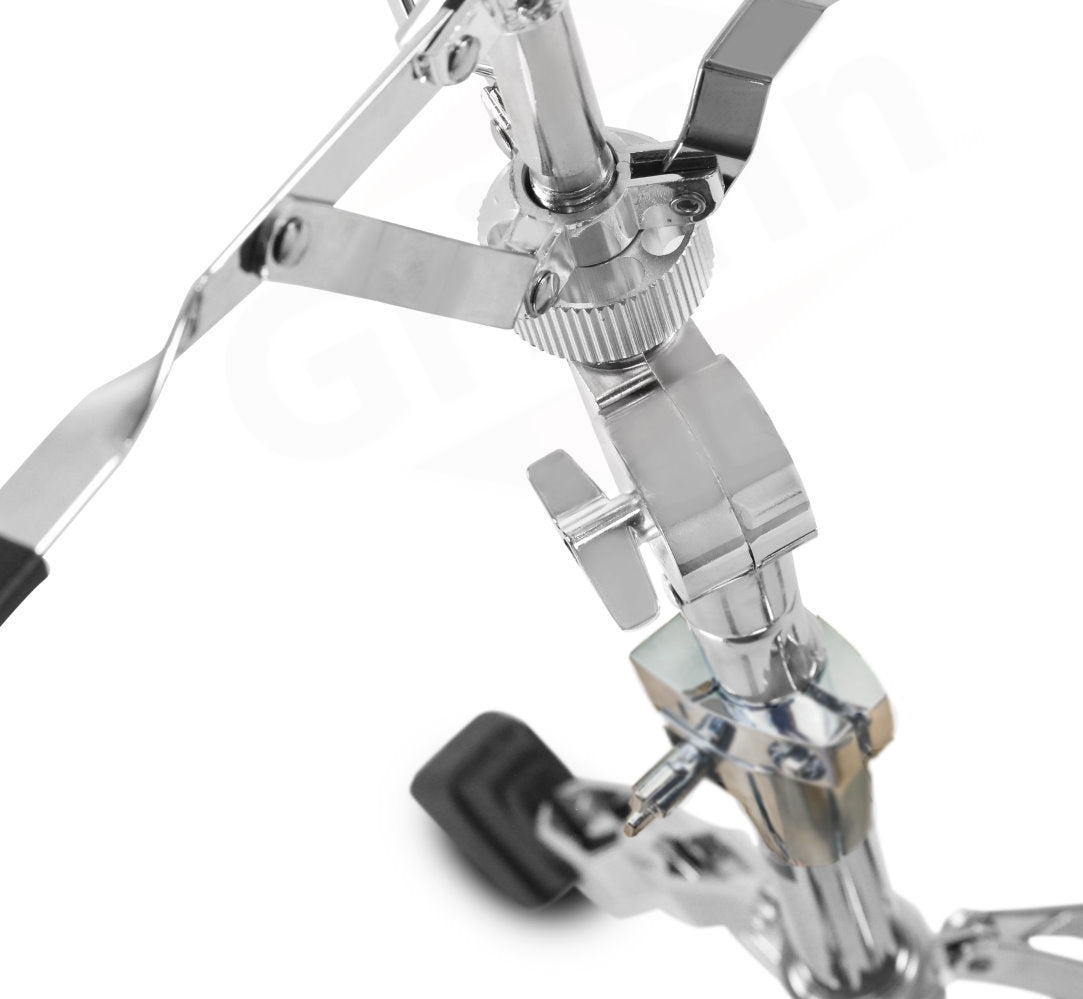 Premium Snare Drum Stand by GRIFFIN - Double Braced Heavy-Duty Weight Mount for Snares, Tom Drums & Adjustable Practice Pad - Percussion Hardware Kit from GeekStands.com
