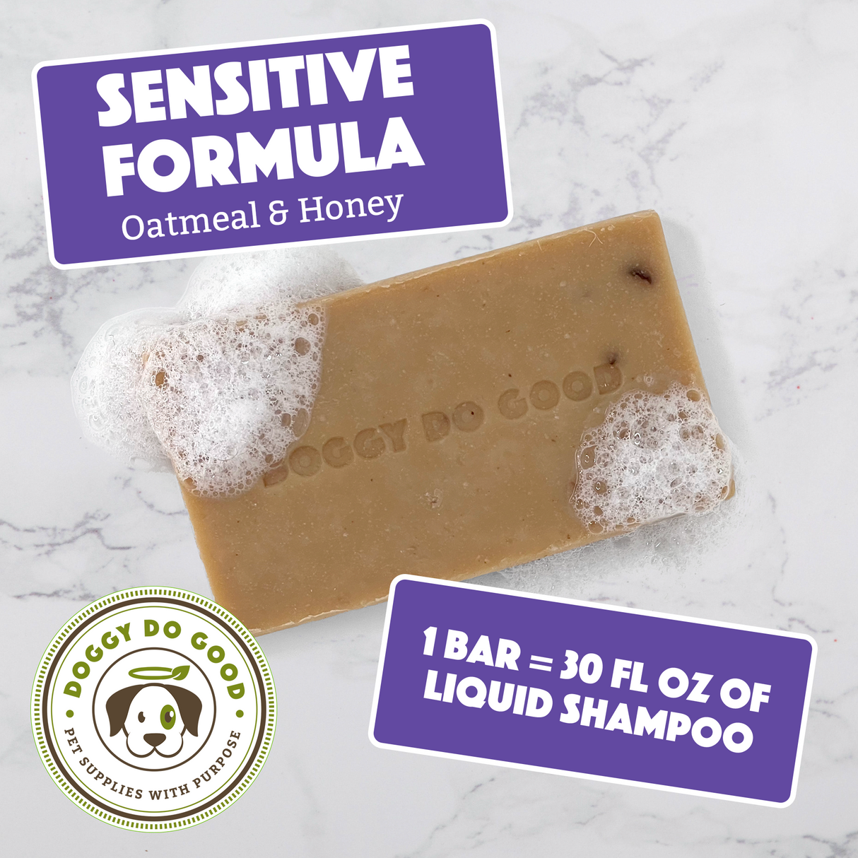 Dog Shampoo Bar - Sensitive Formula from Doggy Do Good®