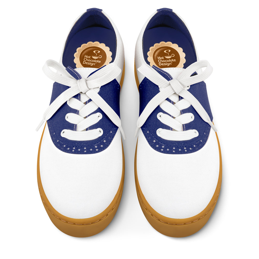 Saddle Blue Casual Sneaker from Hot Chocolate Design