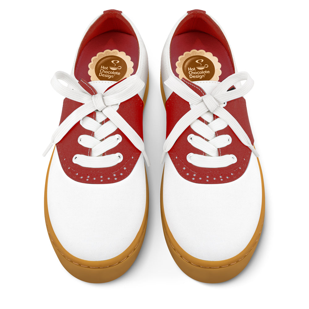 Saddle Red Casual Sneaker from Hot Chocolate Design