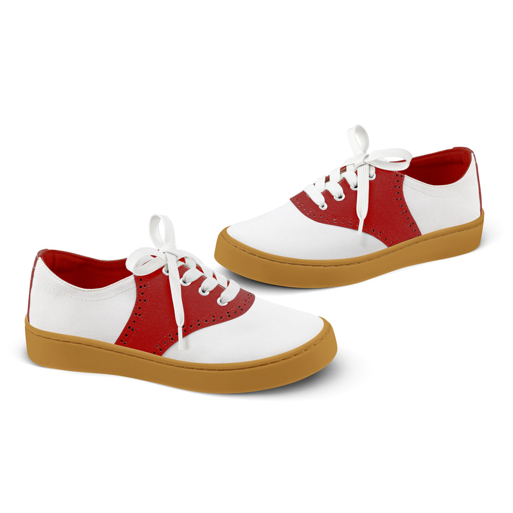 Saddle Red Casual Sneaker from Hot Chocolate Design
