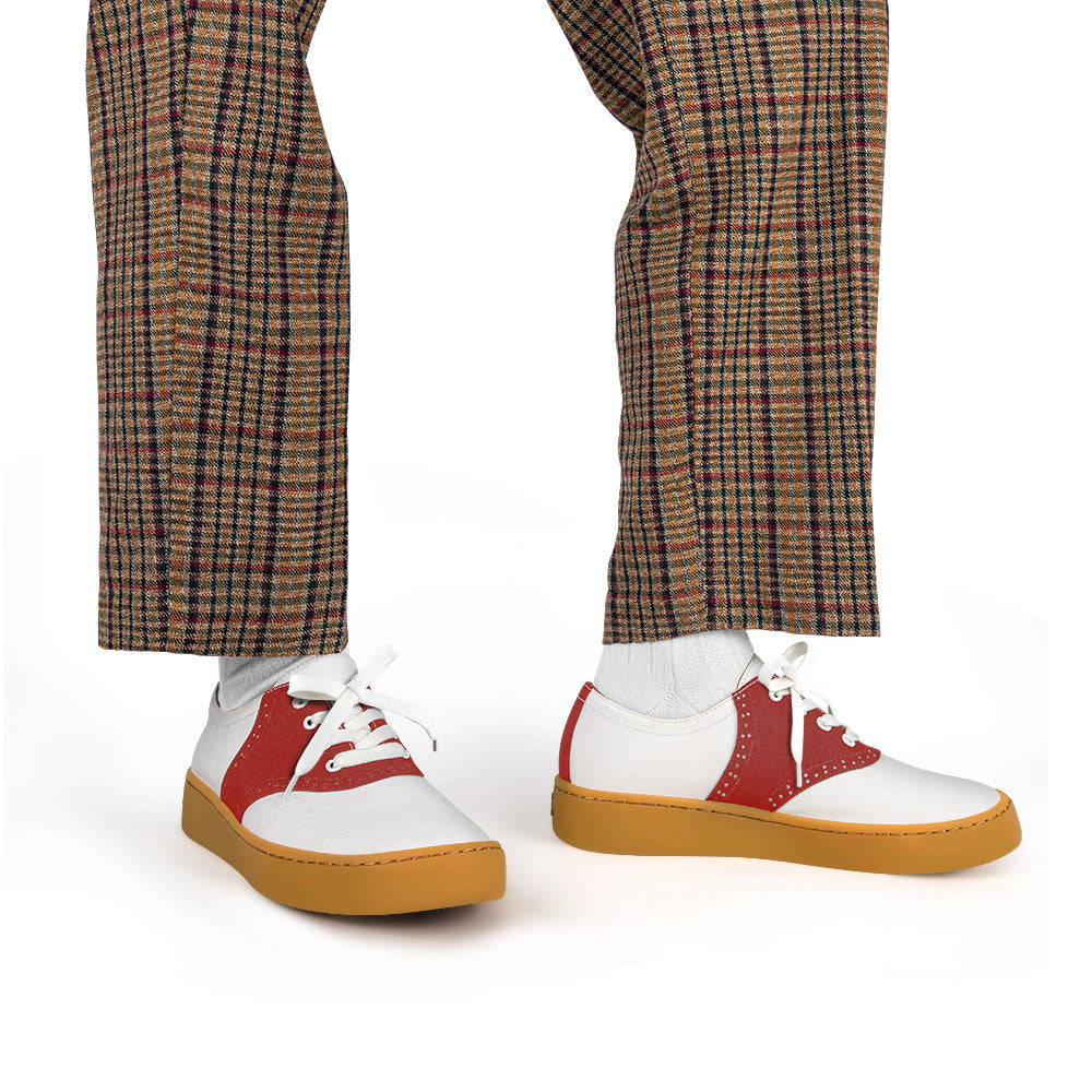 Saddle Red Casual Sneaker from Hot Chocolate Design