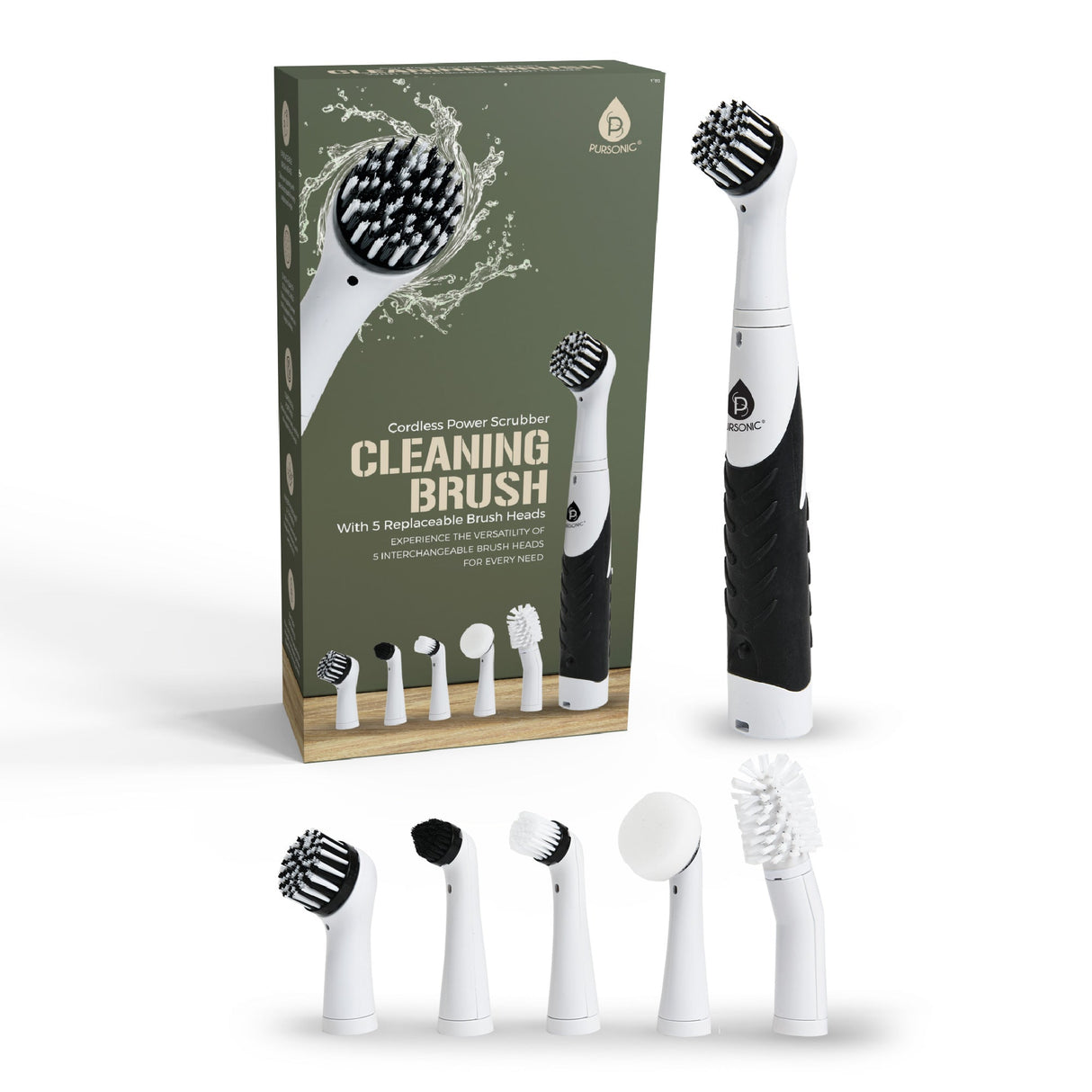 Cordless Power Scrubber Cleaning Brush – Power and Precision for Sparkling Clean from Pursonic