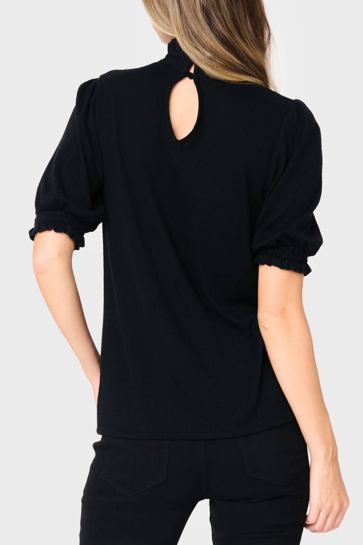 Feminine Mock Neck Luxe Sweater From Gibsonlook