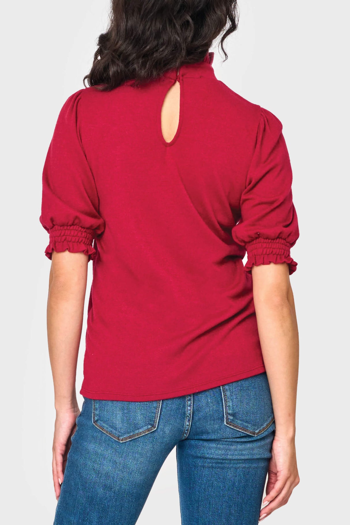 Feminine Mock Neck Luxe Sweater From Gibsonlook