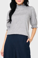 Feminine Mock Neck Luxe Sweater From Gibsonlook