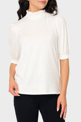 Feminine Mock Neck Luxe Sweater From Gibsonlook