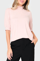 Feminine Mock Neck Luxe Sweater From Gibsonlook