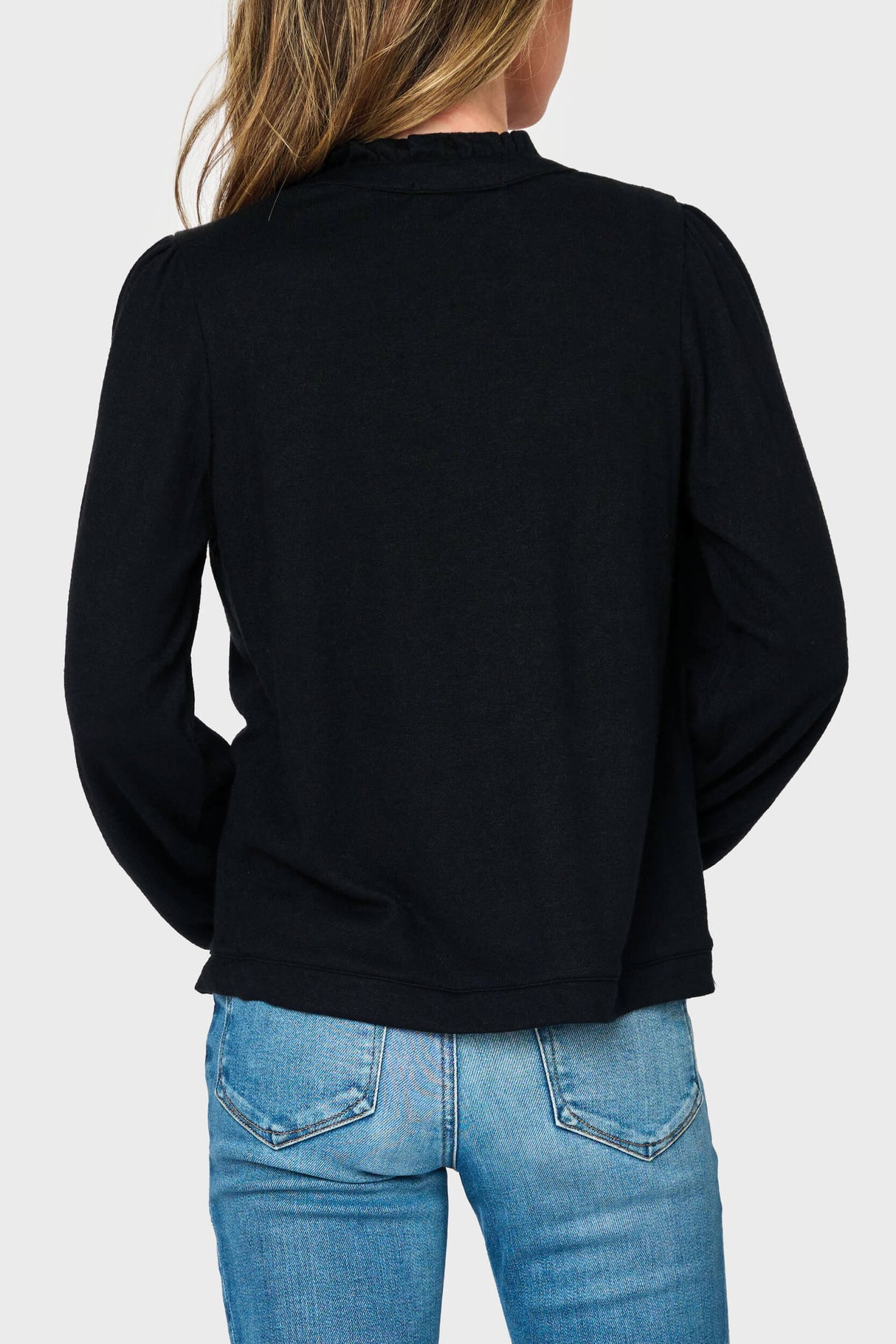 Feminine Mock Neck Luxe Cardigan from Gibsonlook