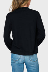 Feminine Mock Neck Luxe Cardigan from Gibsonlook