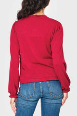 Feminine Mock Neck Luxe Cardigan from Gibsonlook