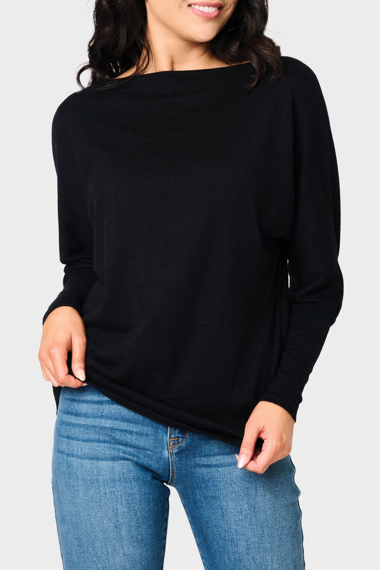 Slouchy Luxe Open Neck Sweater From Gibsonlook